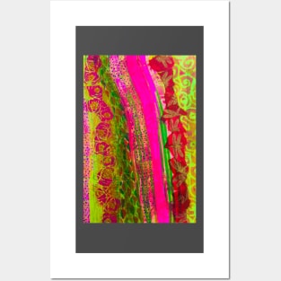 Pink-Lime Garden Posters and Art